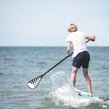 Gente haciendo paddle surf